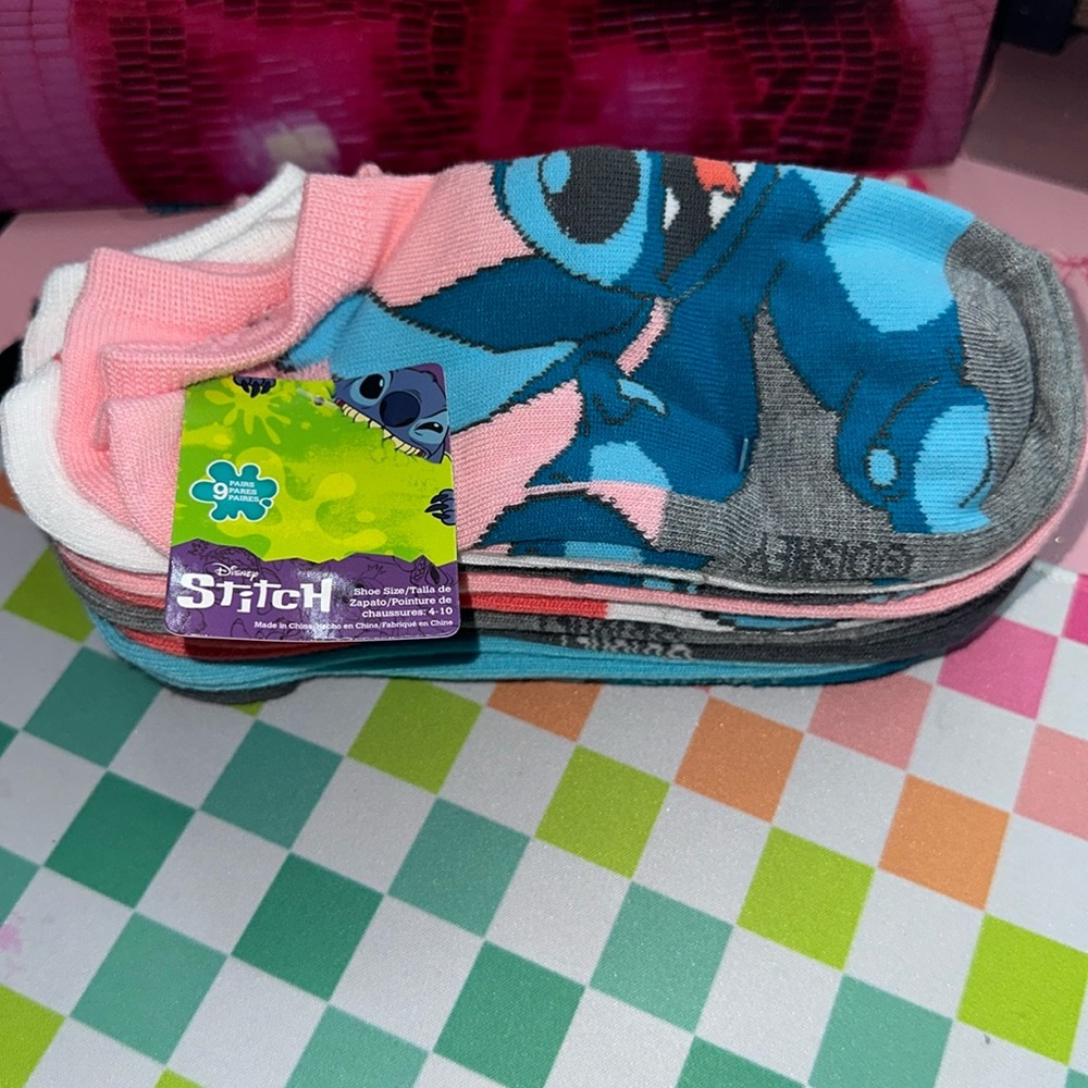 {STITCH} MULTIPLE No Show Socks 10 Pairs